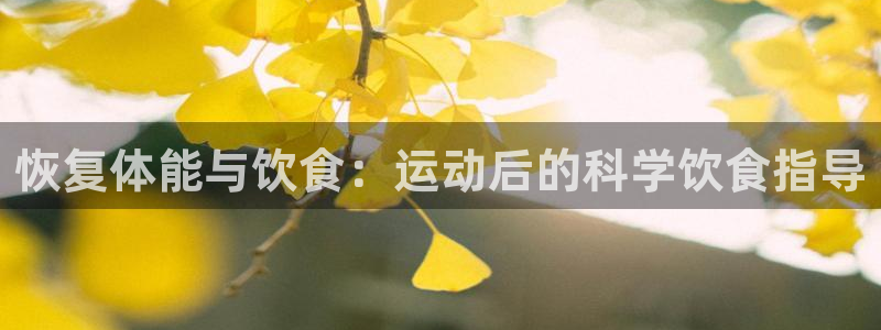 劲爆体育NBA免费直播官网：恢复体能与饮食：运动后的科学饮食指导